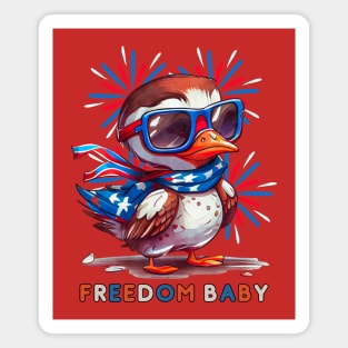 Freedom Baby Duckling Little Patriots Magnet